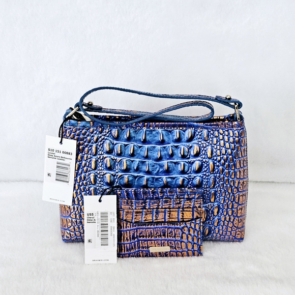 NWT Brahmin DEEP AZURE Lorelei w/Cheryl Card #HARD TO FIND# - Picture 16 of 16
